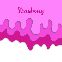 strawberry cream, ice cream, dessert, background, sweet, vector