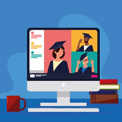 virtual graduation event