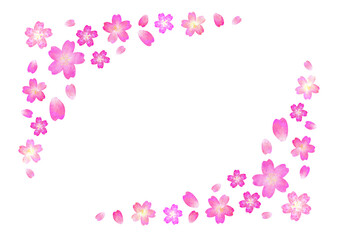 さくら　水彩　手描き　かわいい