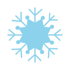 blue snowflake winter