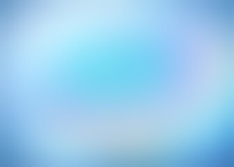 Light blue iridescent blur background. Fantasy clear sky abstract illustration.