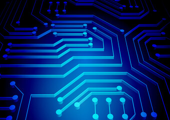 Circuit technology background with hi-tech digital