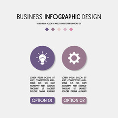 Business infographic. Diagram with icons. Vector