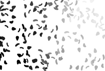 Light Silver, Gray vector background with abstract forms.