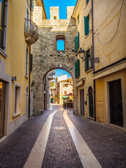 Bardolino downtown on Lake Garda