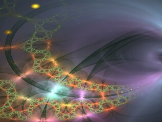 Imaginatory fractal abstract background Image