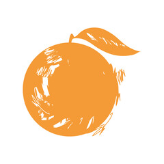 orange fruit grunge style