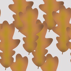 Seamless autumn pattern with leaves for fabrics and textiles 