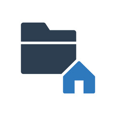 home folder icon - house data icon