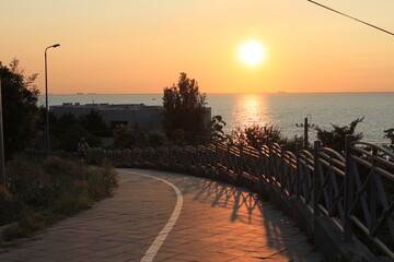 Obraz premium sunset on the beach