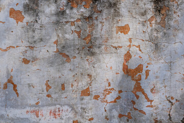 Background of old painted wall, closeup texture