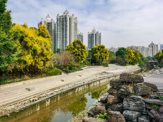 Guangzhou 广州 Canton Canton city center center Pearl river cityscape