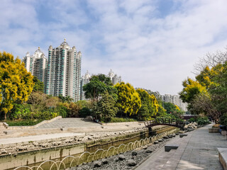 Fototapeta na wymiar Guangzhou 广州 Canton Canton city center center Pearl river cityscape