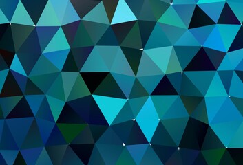 Light BLUE vector abstract polygonal texture.