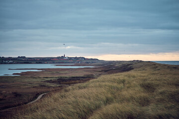 Fototapeta na wymiar View over Vejlby Klit at the danish north sea coast.
