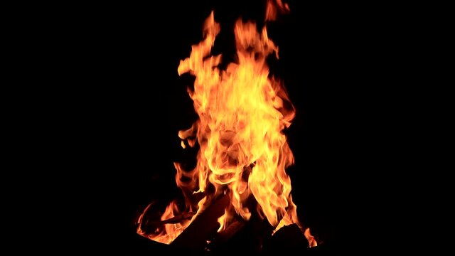 campfire, burning fire, crackling sounds
