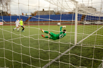 background of football goalkeeper