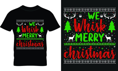 Christmas, Santa, Gift T-shirt design