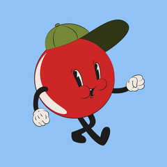 Cartoon 1930s style Tomato