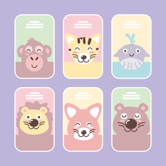 baby animals cards