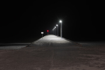 pier at night 