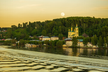 Moonlit night on the Volga River
Ples, Ivanovo region. Russia