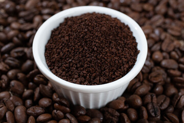 粗びきの珈琲豆