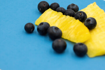 Blueberries and rPineapple