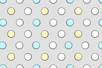 polka dots pattern, colorful dots, colorful  polka dot background