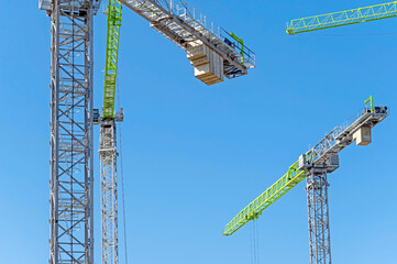 Naklejka premium Mechanisms for the construction of a building