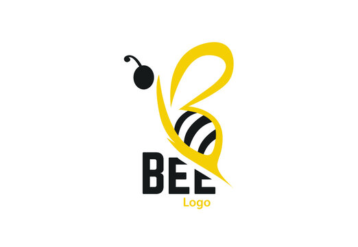A flat vector design of a bee