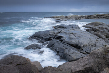 Wellen auf den Lofoten