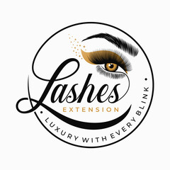 Beauty Cosmetic Eye Lashes Logo Symbol Icon
