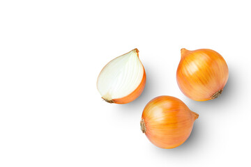 onion isolated on white background