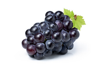 bunch of grapes isolated on white