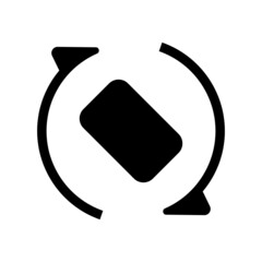 Fototapeta premium rotate icon on white background 