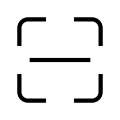 scan icon on white background	
