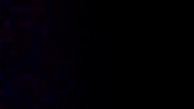 左右に波のように横移動する複数色の玉ボケの光 4パターン 長さと速さは不揃い