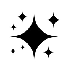 sparkle icon on white background	
