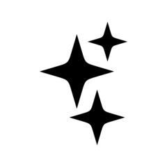 sparkle icon on white background	
