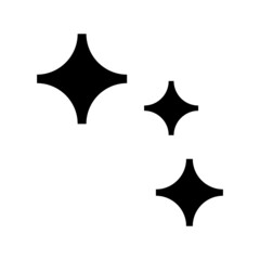 sparkle icon on white background	
