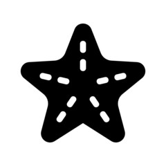 starfish icon on white background	
