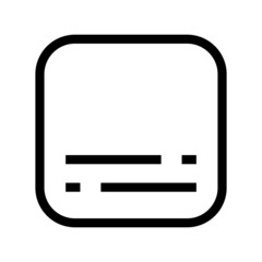 Fototapeta premium subtitle icon on white background 