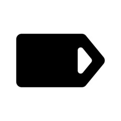 tag icon on white background	
