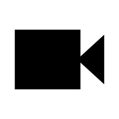 video icon on white background	
