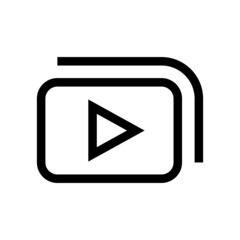 video icon on white background	
