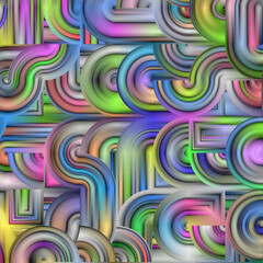 unique abstract design, fractal geometry