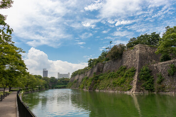 大阪城　石垣/お堀