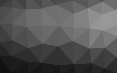 Light Silver, Gray vector triangle mosaic cover.