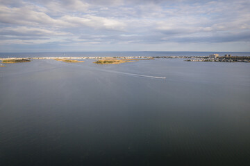 Aerial Drone Landscape of Rumson New Jersey 